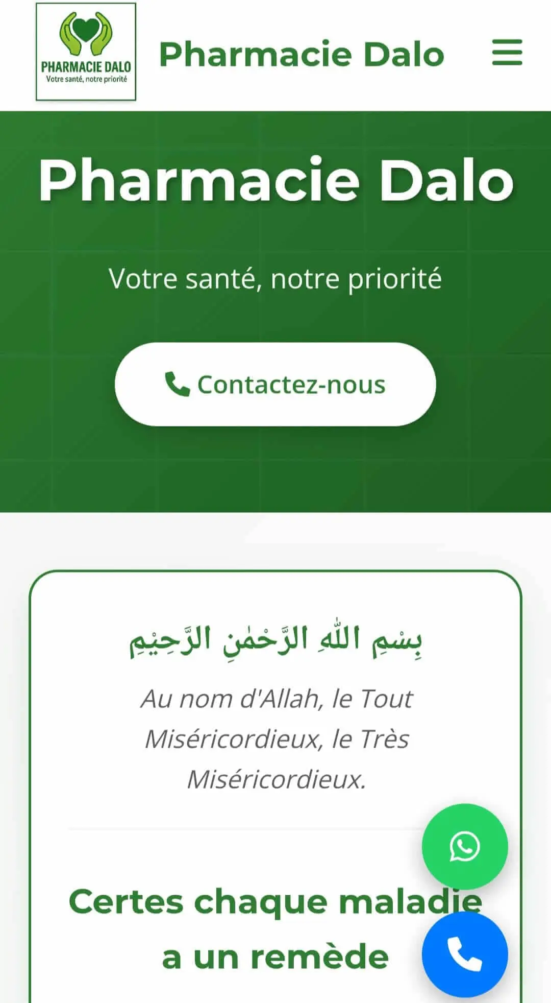 Site Pharmacie